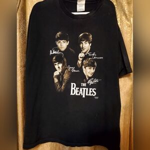 Vintage Black Beatles Graphic Tee